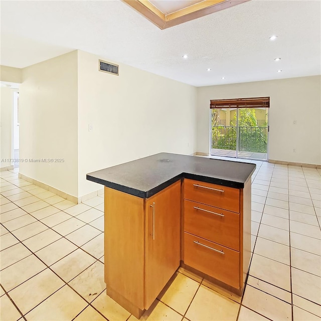 kitchen featuring light tile patterned floors