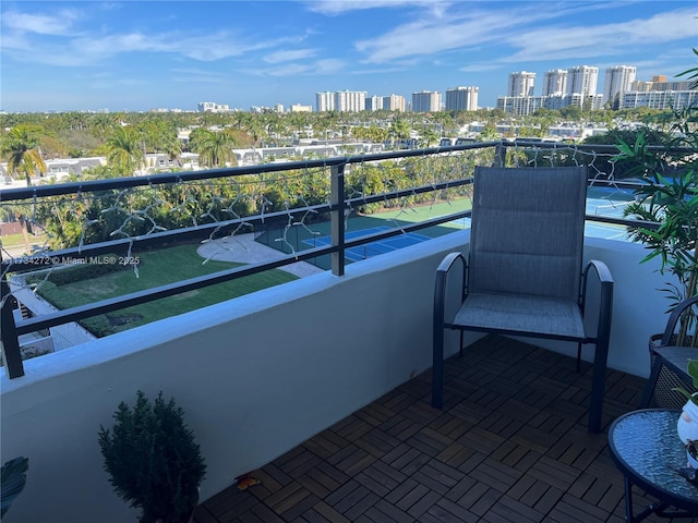 view of balcony