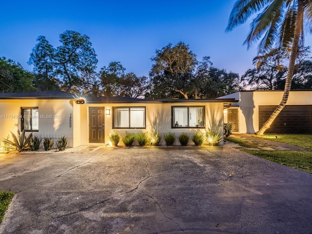 view of front of house featuring a garage