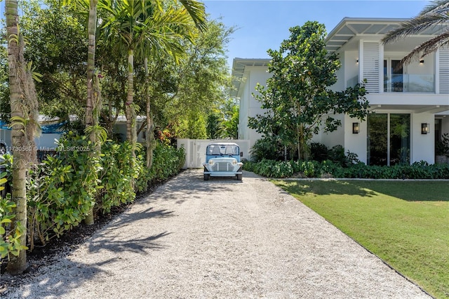 exterior space with driveway