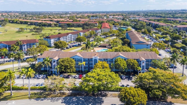 1401 SW 128th Ter Unit 307H, Pembroke Pines, FL 33027 - drone / aerial view featuring golf course view