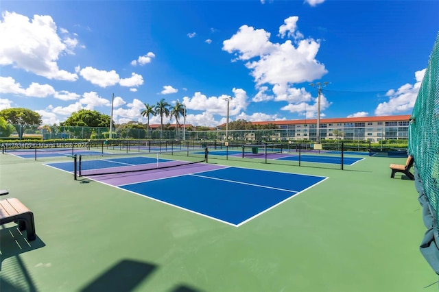 view of tennis court