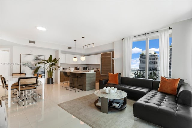 1100 S Miami Ave Unit 3810, Miami, FL 33130 - living room featuring light tile patterned flooring
