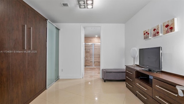 view of tiled bedroom