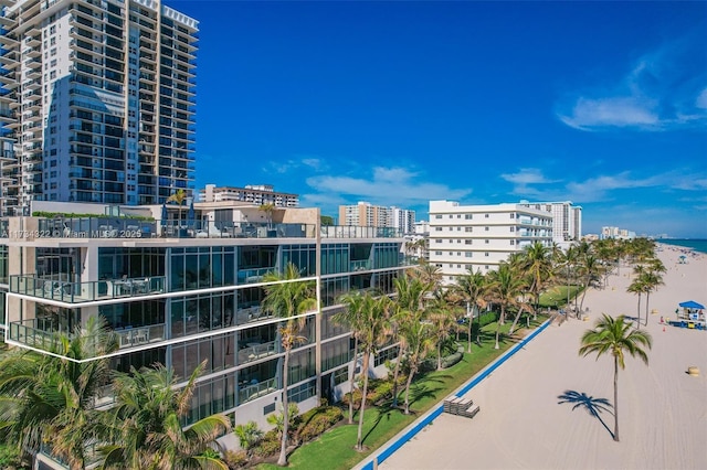 view of property with a water view