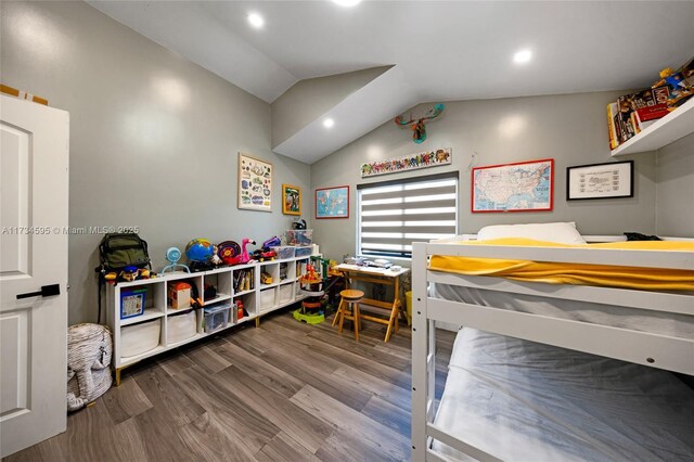 living room featuring lofted ceiling and wood ceiling