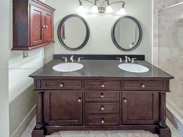 bathroom featuring vanity