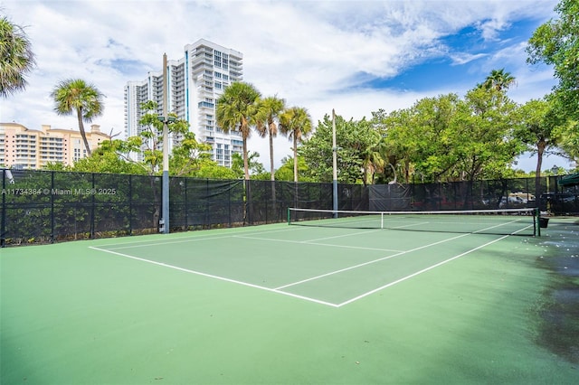 view of sport court