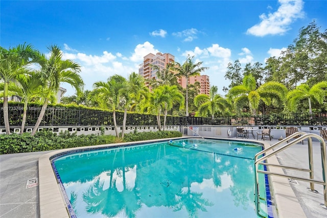 view of pool with a patio