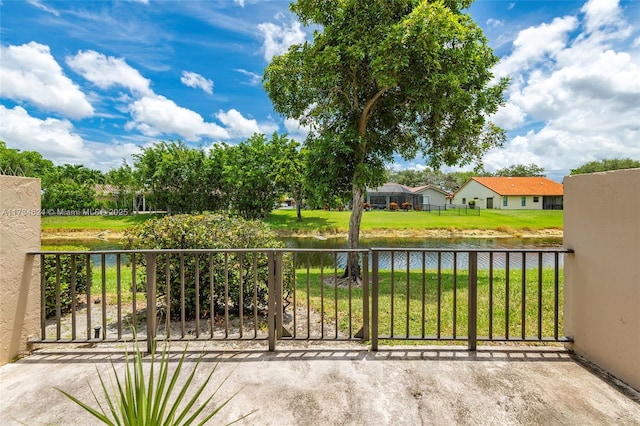 10836 Cypress Glen Dr, Coral Springs, FL 33071 - view of patio with a water view