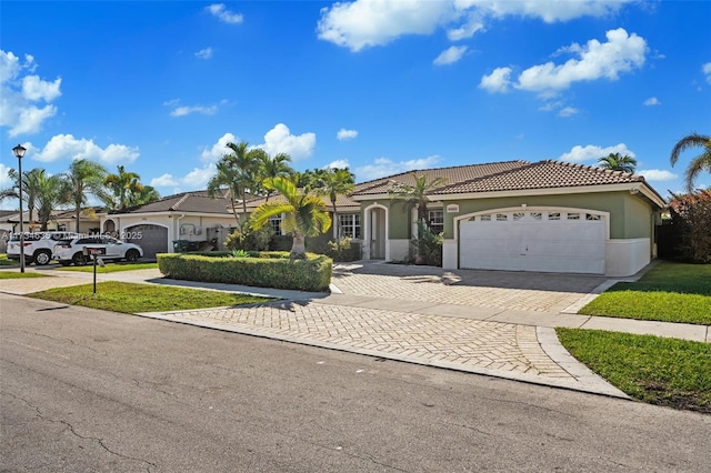 view of front of home featuring a garage