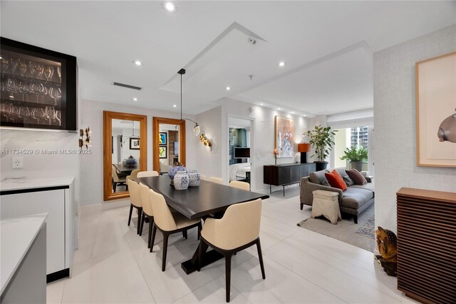 3400 SW 27th Ave Unit 704, Miami, FL 33133 - dining area with recessed lighting