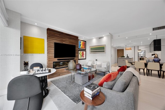 3400 SW 27th Ave Unit 704, Miami, FL 33133 - living room with recessed lighting