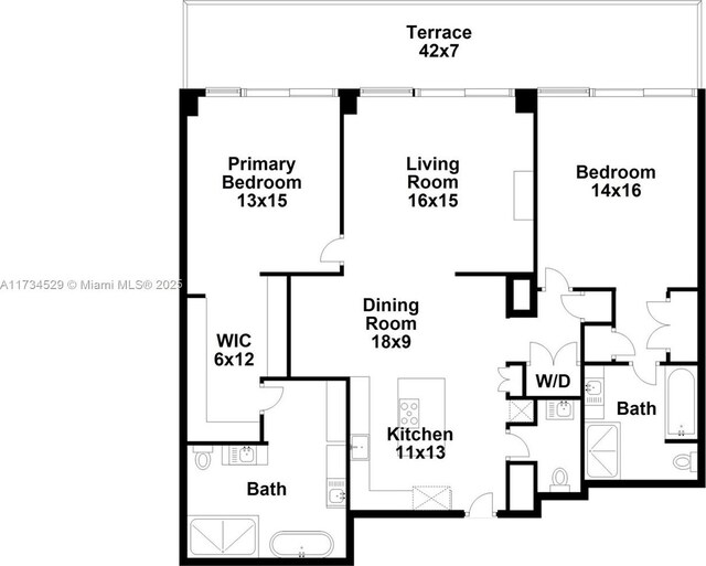 3400 SW 27th Ave Unit 704, Miami, FL 33133 - view of home floor plan