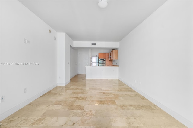 view of unfurnished living room