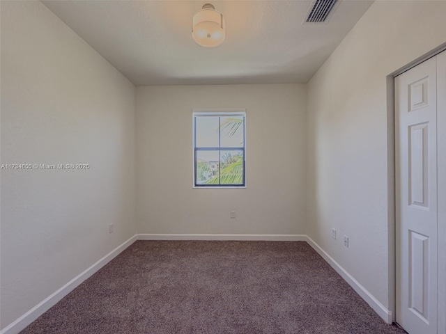 view of carpeted empty room