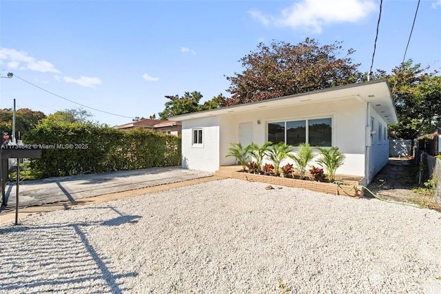 view of front of home