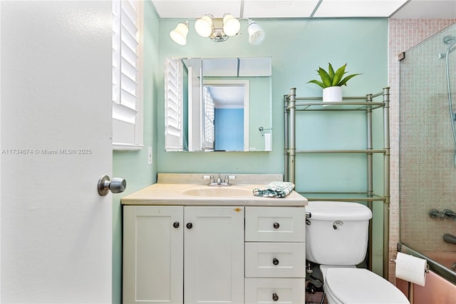 2851 Somerset Dr Unit 415, Lauderdale Lakes, FL 33311 - bathroom featuring toilet, vanity, and shower / bath combination
