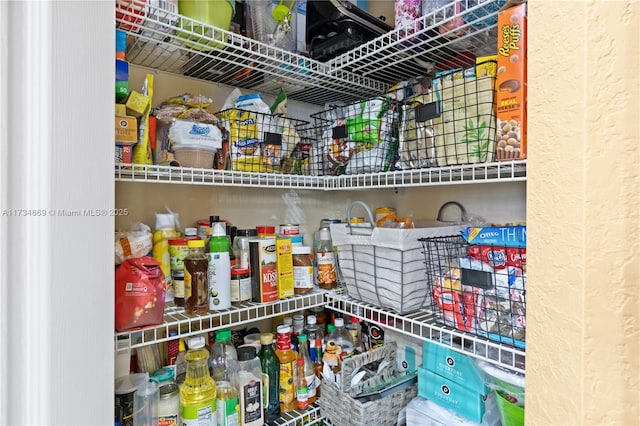 view of pantry