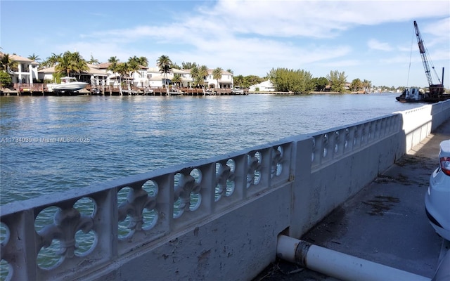 view of water feature