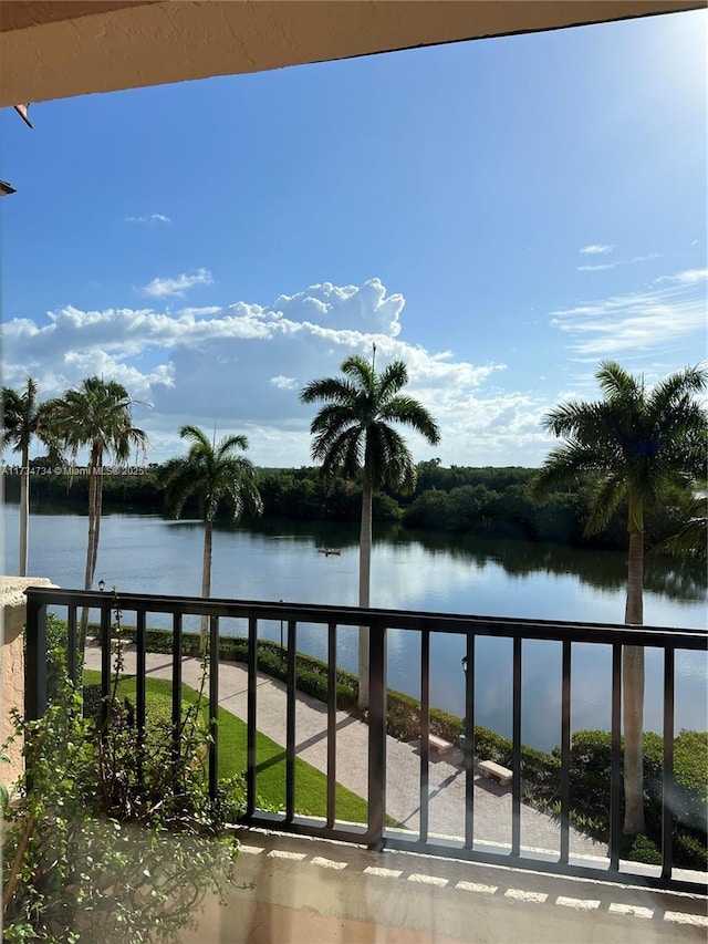 view of water feature