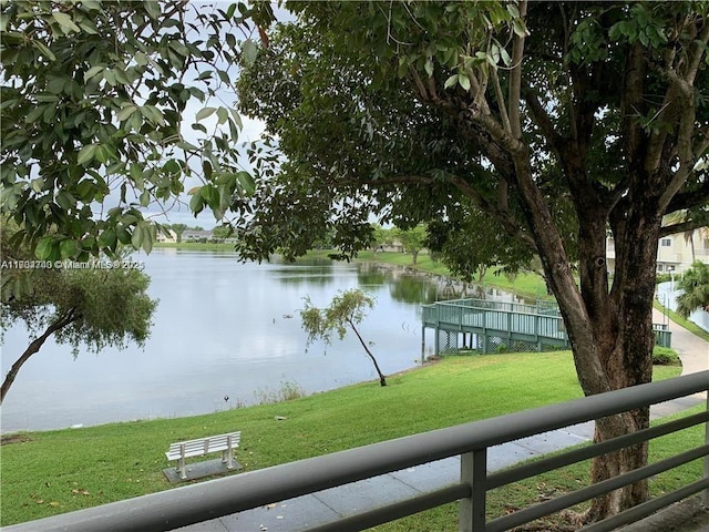 view of water feature