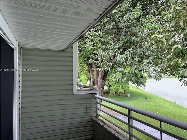 view of balcony