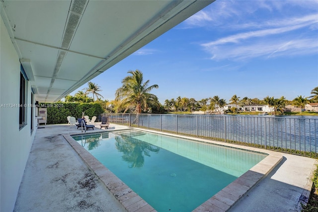 view of pool with a patio area