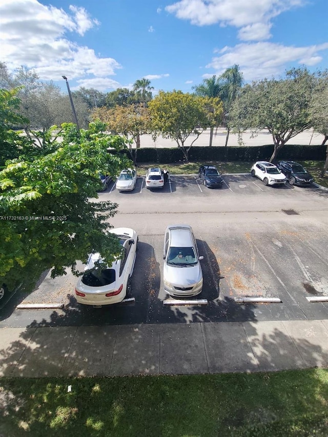 view of parking / parking lot