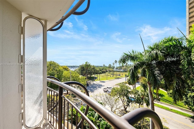 view of balcony