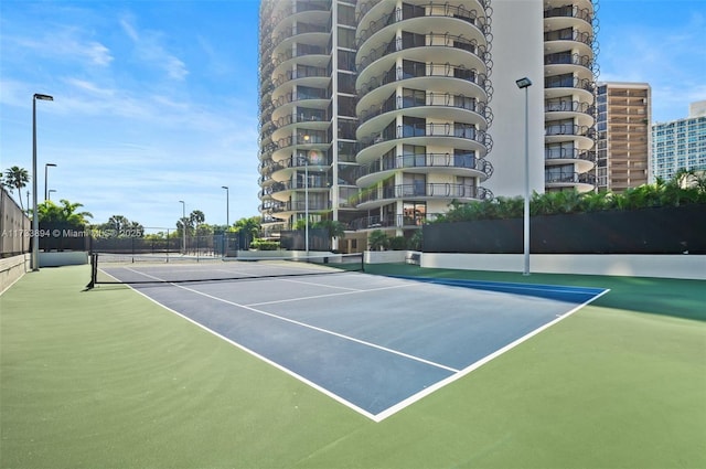 view of tennis court