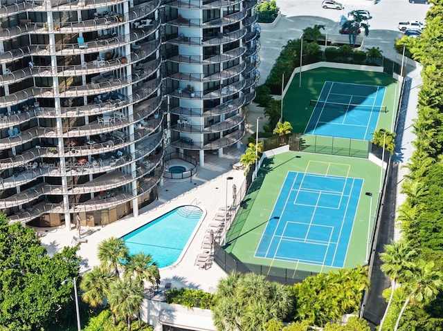 birds eye view of property