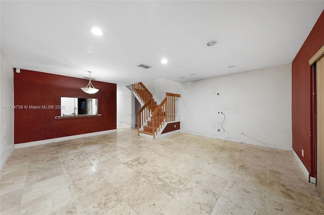 view of unfurnished living room