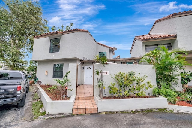 view of mediterranean / spanish house