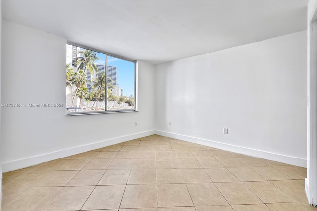 view of tiled empty room