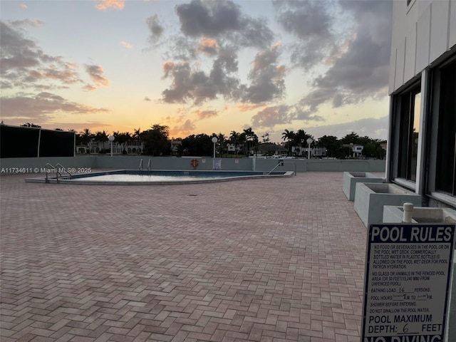 exterior space featuring a community pool