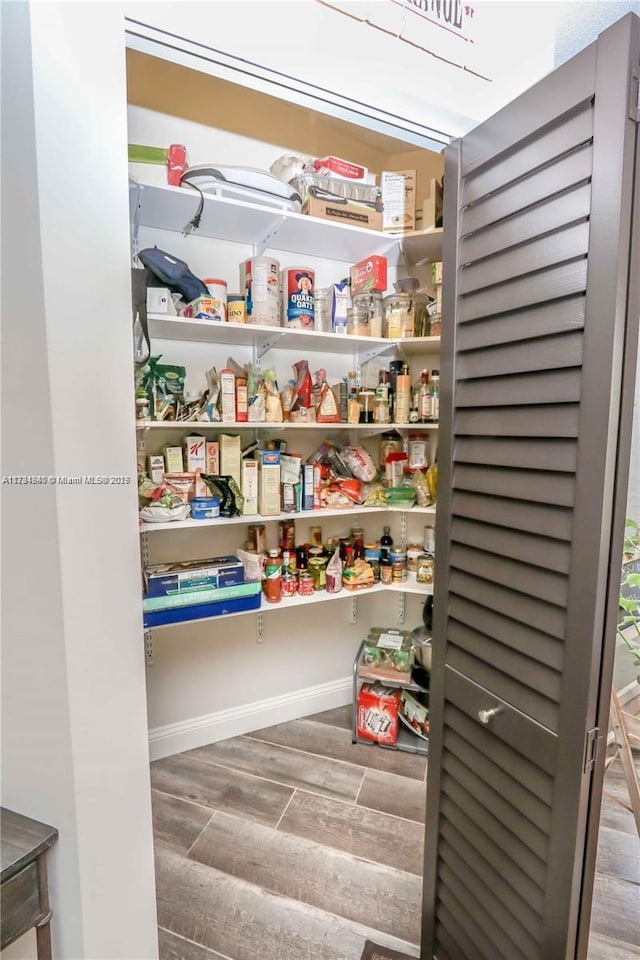 view of pantry