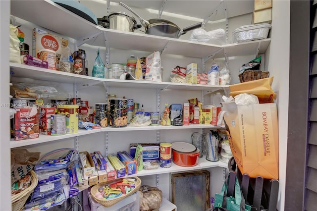 view of pantry