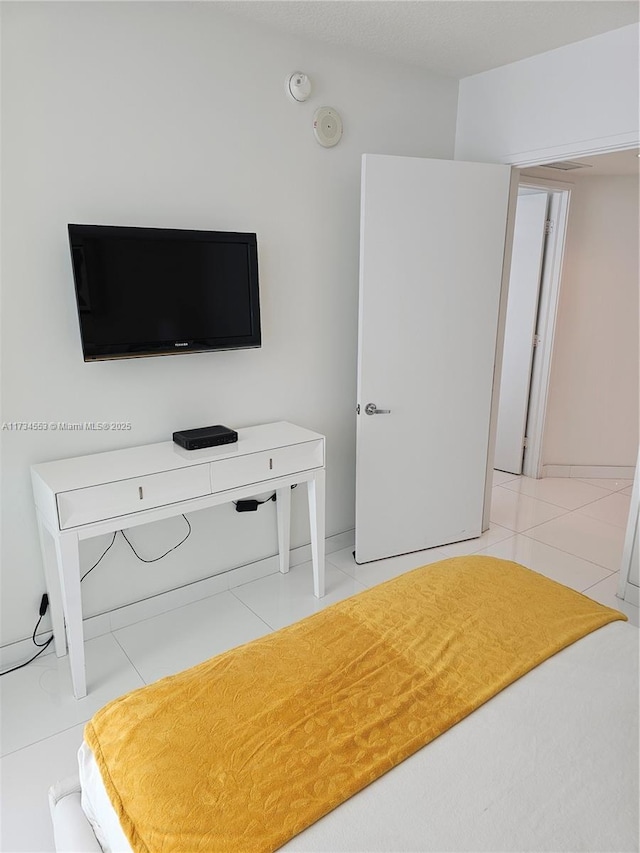 view of tiled bedroom