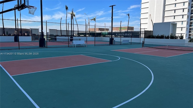 view of basketball court