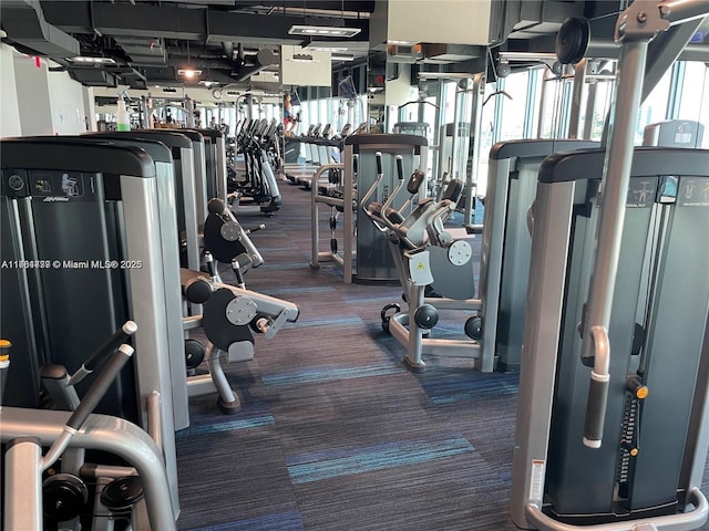 view of workout area