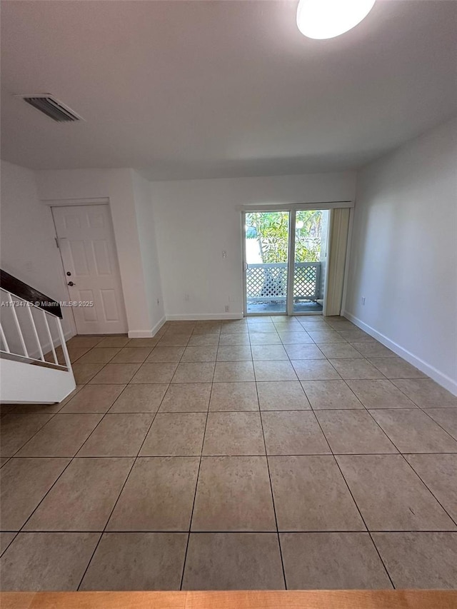 view of tiled empty room