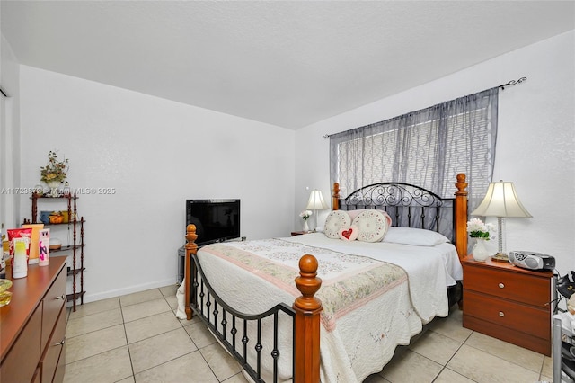 view of tiled bedroom