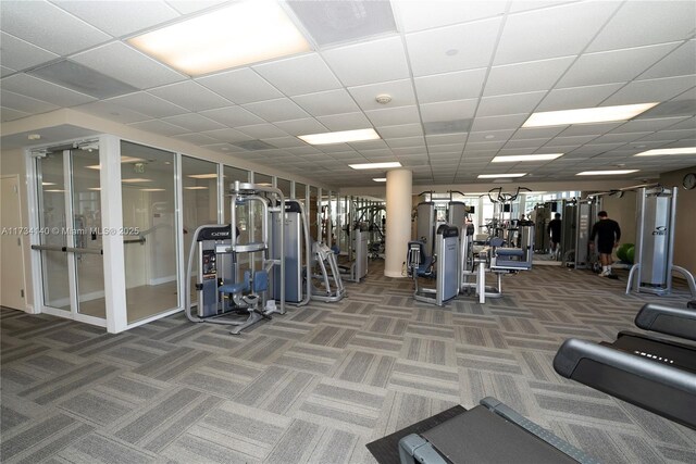 view of workout area