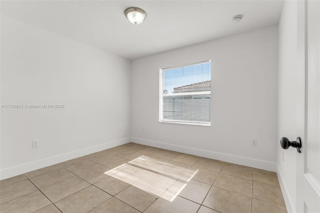 view of tiled empty room