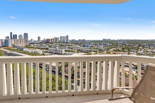 view of balcony