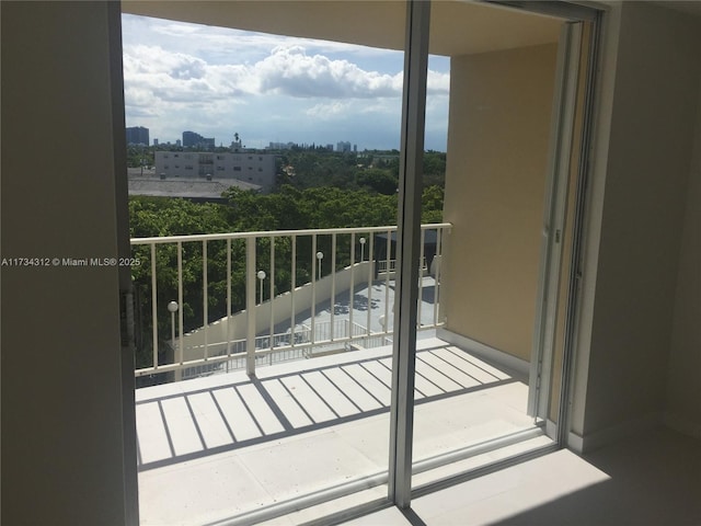 view of balcony