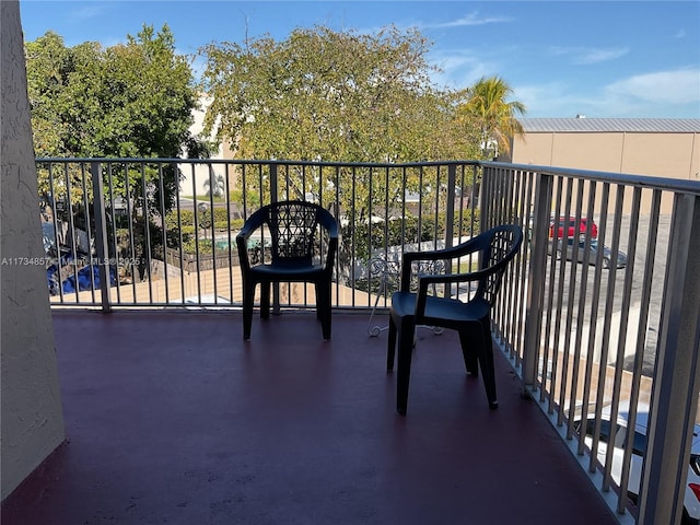 view of balcony