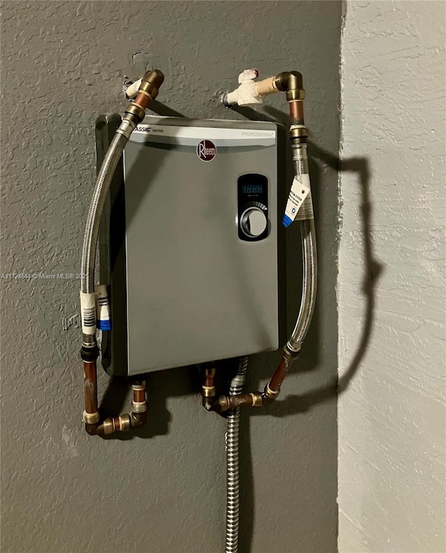 utilities featuring water heater