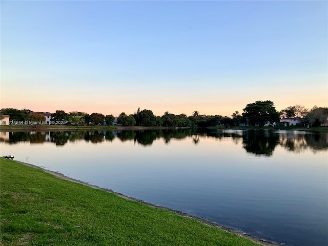 property view of water